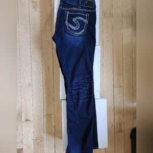 Womens Silver Jeans Suki Mid Straight size W33/L32